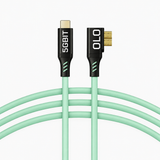 OLO — Cable tether USB-C a Micro B en ángulo recto de 10 m 5GBIT