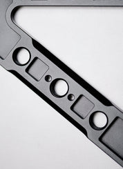 Integrated nato rail on iPad cage, cheeseplate, plate mount